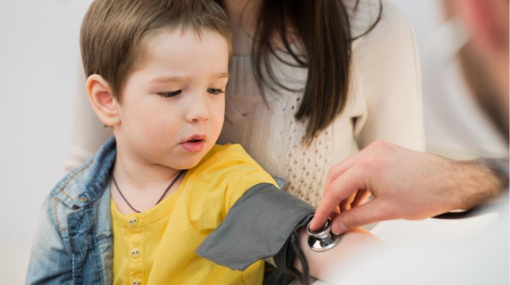 Registro de signos vitales en niños